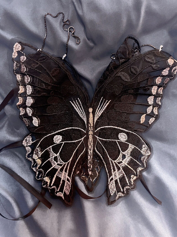 Black Butterfly Vest KF83892