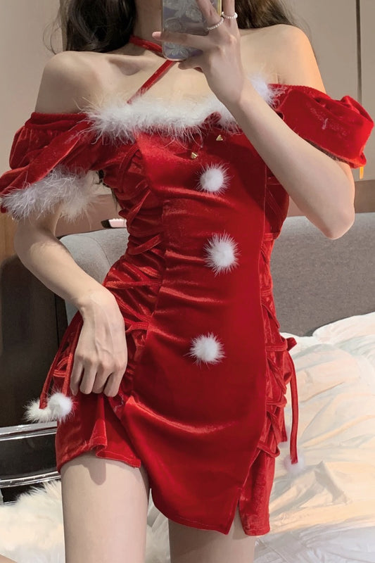 Cute Christmas dress   KF705738