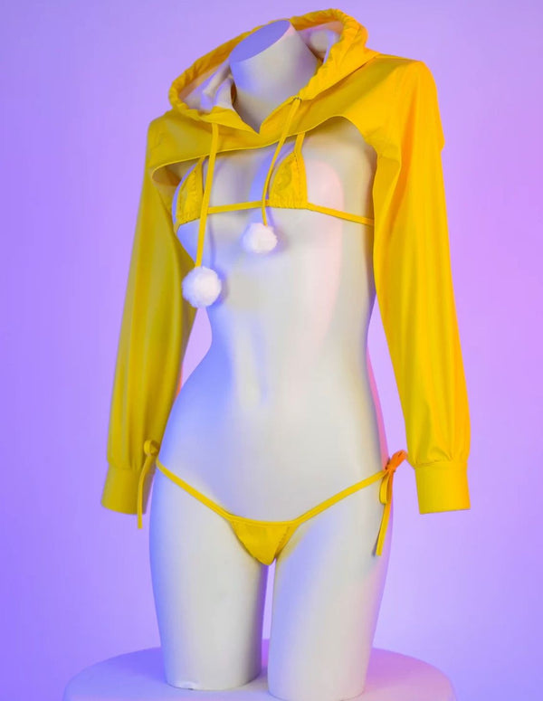 Cute yellow jumpsuit KF11274