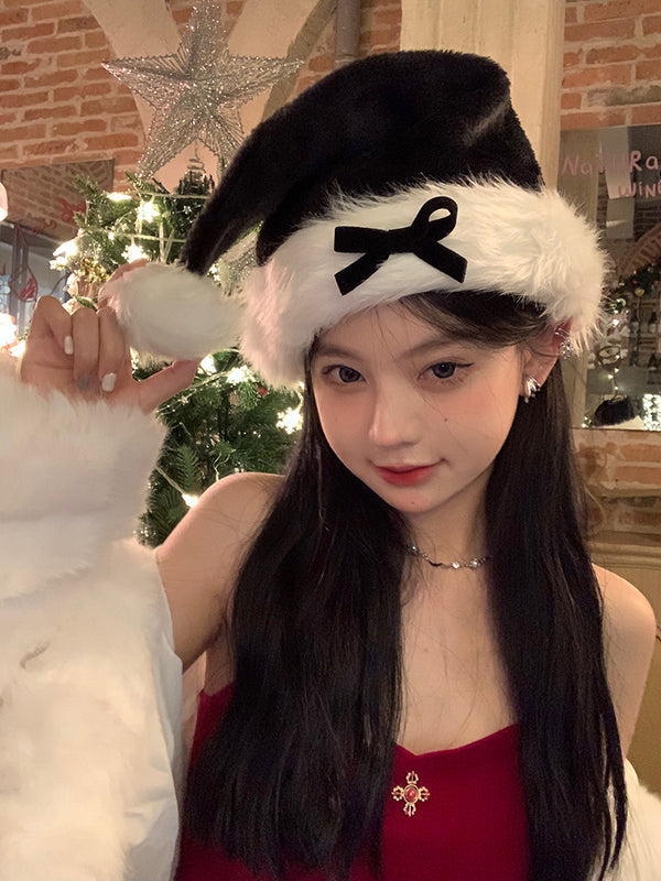 cos black bow Christmas hat  KF705713