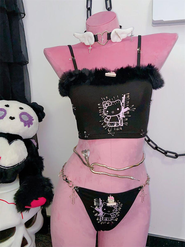 Cute kitten harness set  KF705769