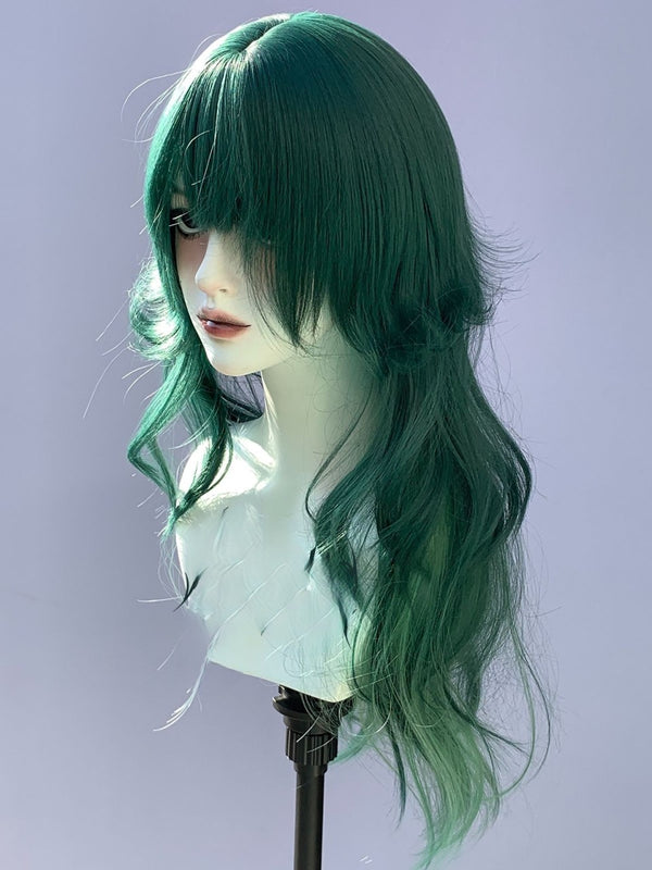 Dark green wig KF11172