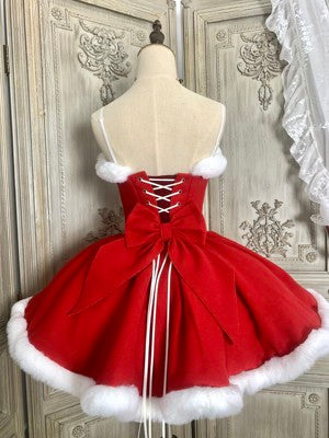 Christmas tube top dress   KF705701