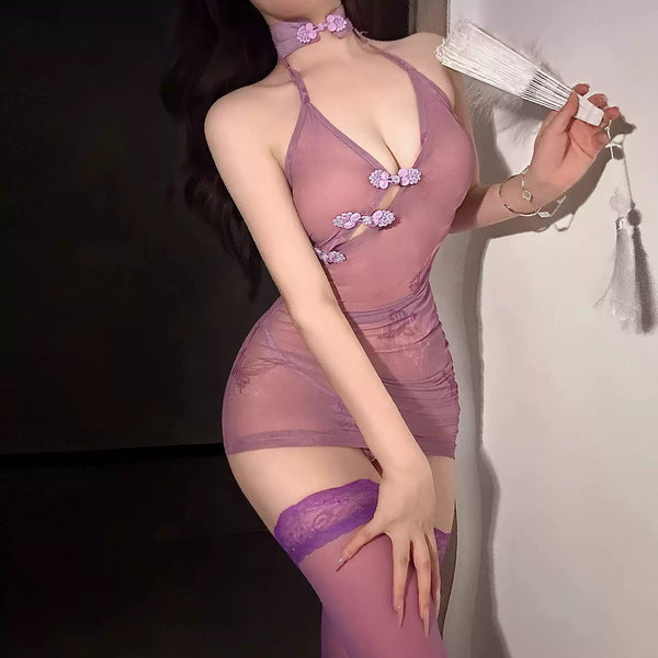See-through cheongsam  KF14675