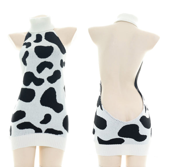 cow backless sweater  KF70506