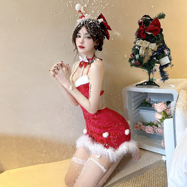 Christmas slip dress  KF70431