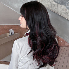 Harajuku Highlighted Long Curly Wig KF24082
