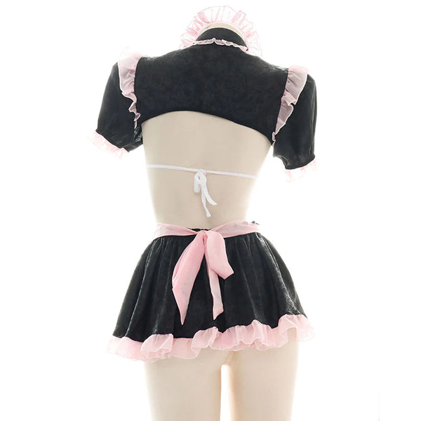 Cute chiffon maid suit  KF83870