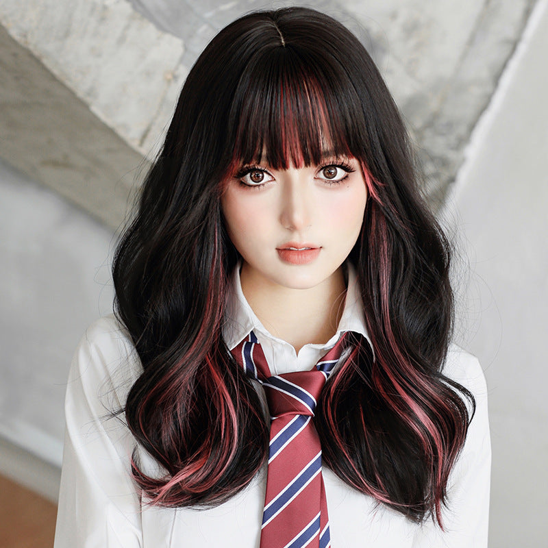 Harajuku Highlighted Long Curly Wig KF24082