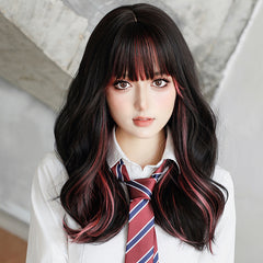 Harajuku Highlighted Long Curly Wig KF24082