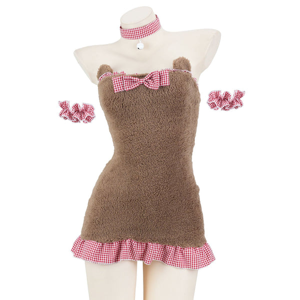 brown bear nightdress  KF70315