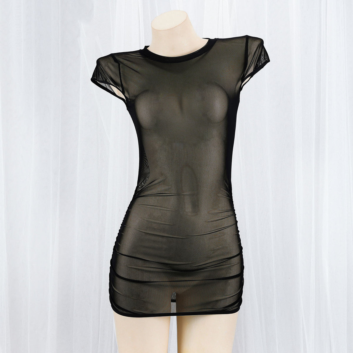 Transparent mesh bodysuit   KF705693