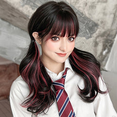 Harajuku Highlighted Long Curly Wig KF24082
