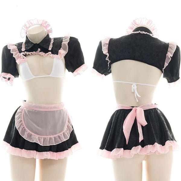 Cute chiffon maid suit  KF83870