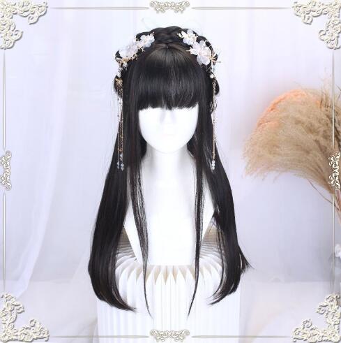 DAILY BLACK BROWN WIG KF83741