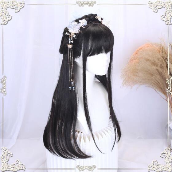 DAILY BLACK BROWN WIG KF83741