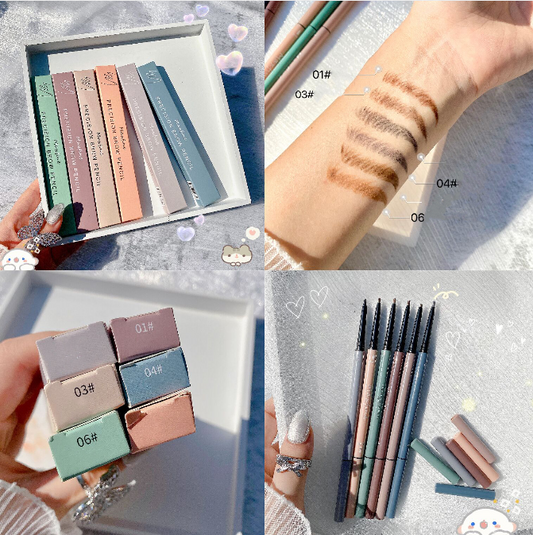 Grey / Brown Waterproof  3  Eyebrow Pencil
