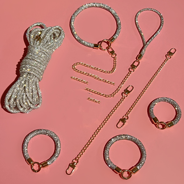 Handcuffs Collars Rope Rhinestone Accessories KF90068