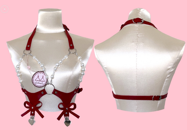 Ribbon pearl sexy belt KF90071