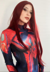 RED LONG STRAIGHT WIG  KF82913