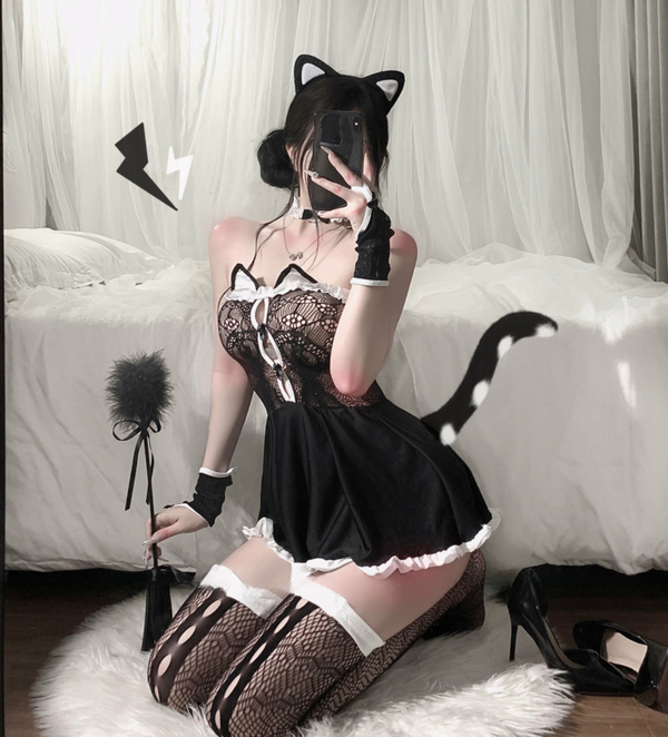 Mesh Cat Skirt  KF11316