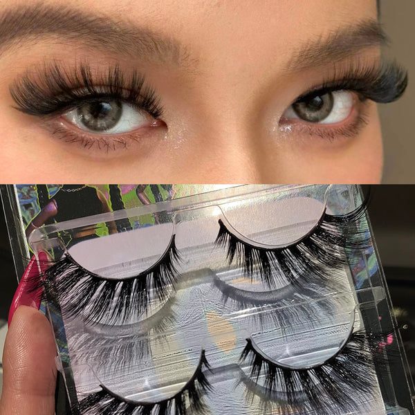 FALSE EYELASHES THICK CURLING MK107