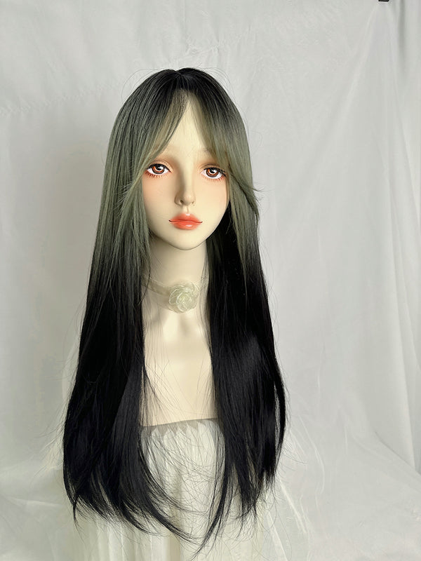 green gradient wig KF11036