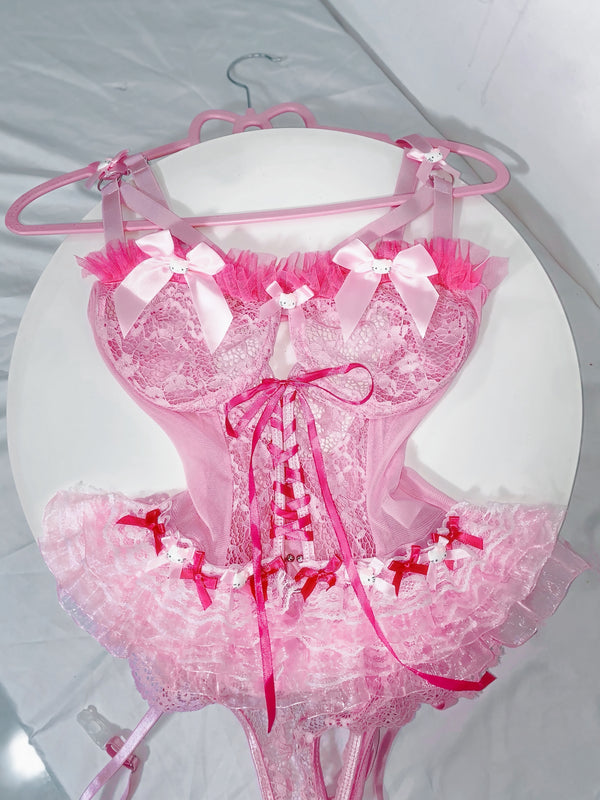 Pink Strap Dress  KF70488
