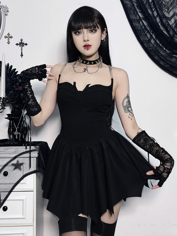 Halloween dark little devil dress  KF70399