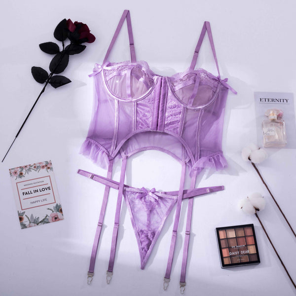 purple underwear set  KF70114