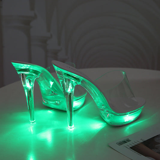 LED waterproof high heels  KF83796