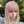 Pink gradient white wig KF11226