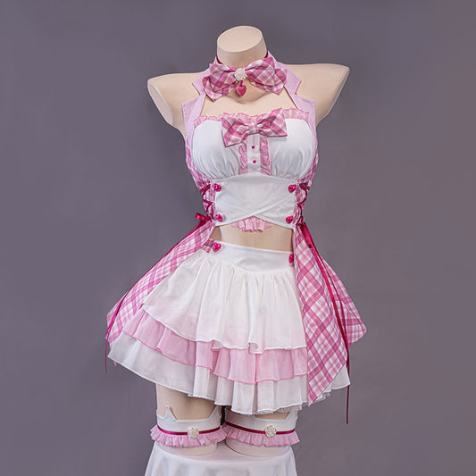 pink skirt suit KF11151