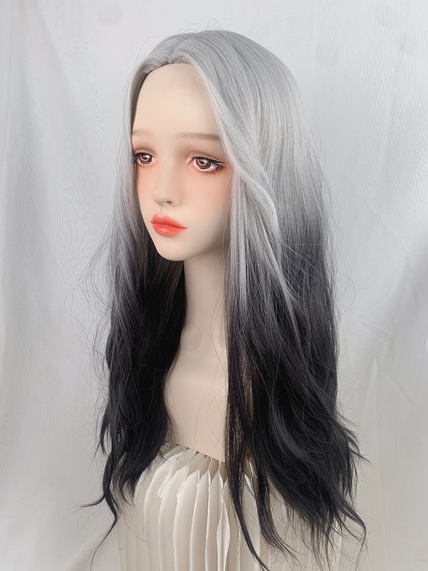 Silver gray wig  KF11037