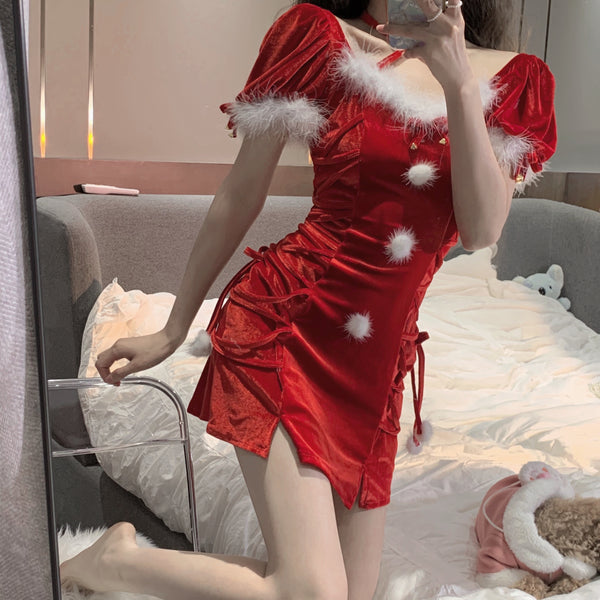 Cute Christmas dress   KF705738