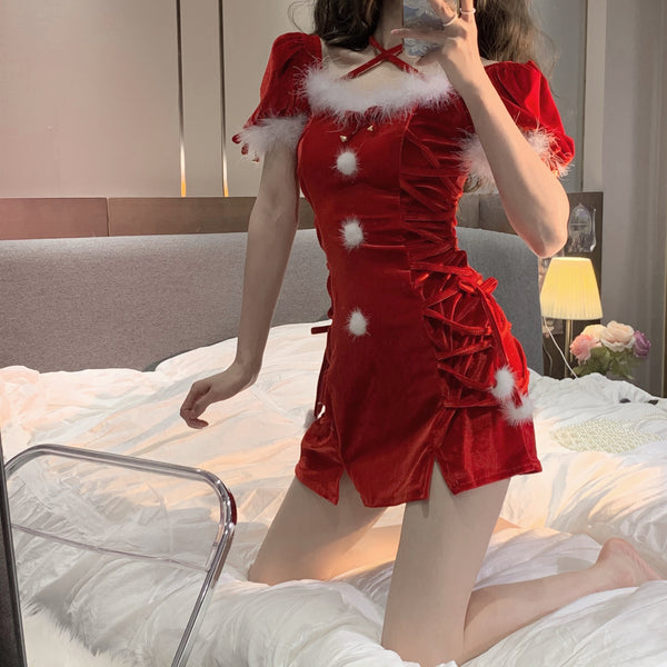 Cute Christmas dress   KF705738