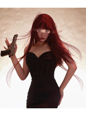 Harajuku long straight wig  KF82876