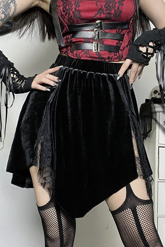 dark slim skirt  KF83934