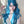 Blue-green wig KF9614