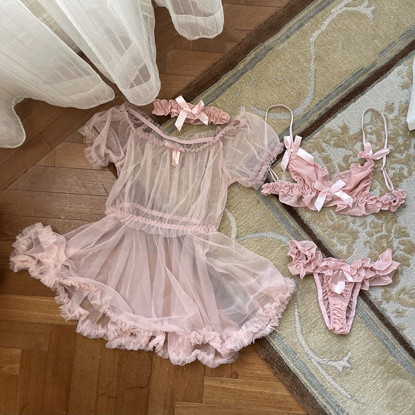 pink pajama set  KF70230