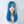 Blue purple long curly hair wig KF82427