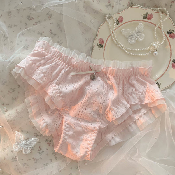 pink lace panties  KF83972