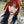 Black and red gradient wig KF11189