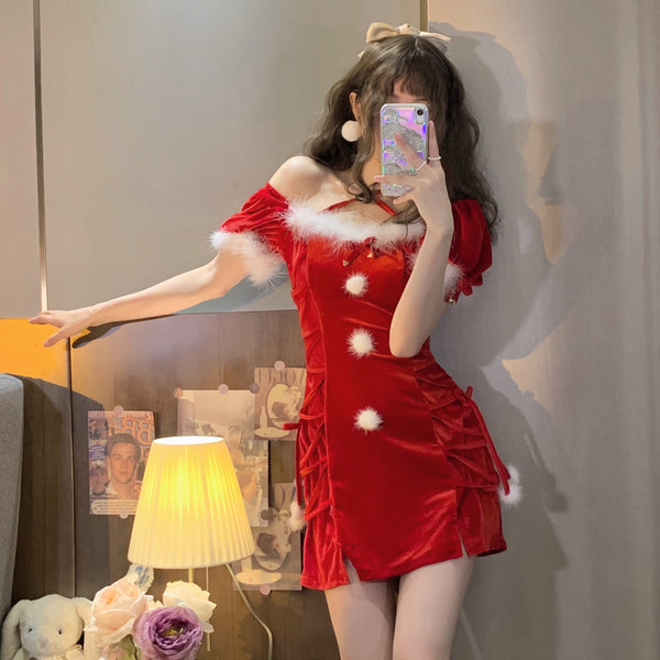 Cute Christmas dress   KF705738
