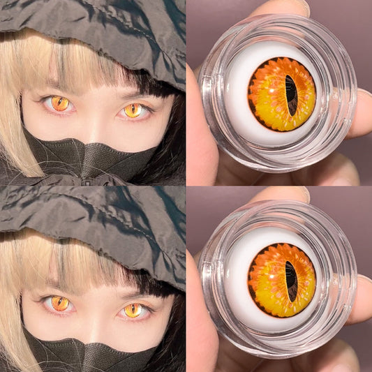 orange contact lenses(two pieces)  kf83832