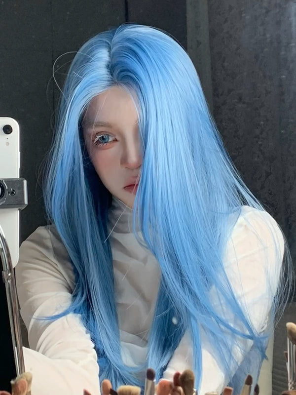 Mermaid blue wig KF11107