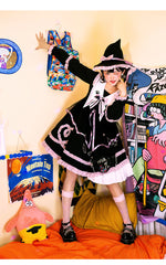 Gothic Halloween Dark Dress   KF70383