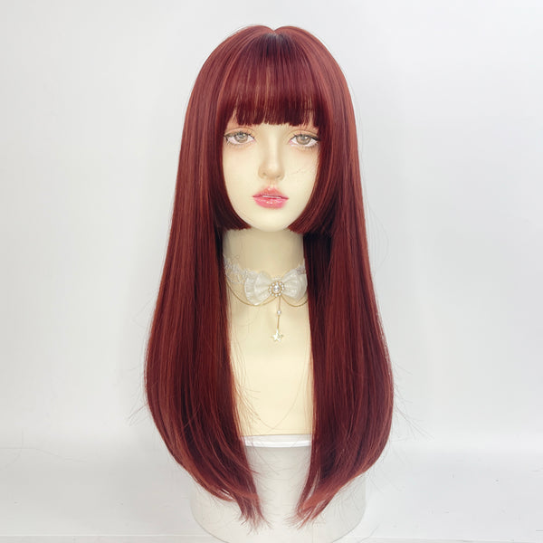 Harajuku long straight wig  KF82876