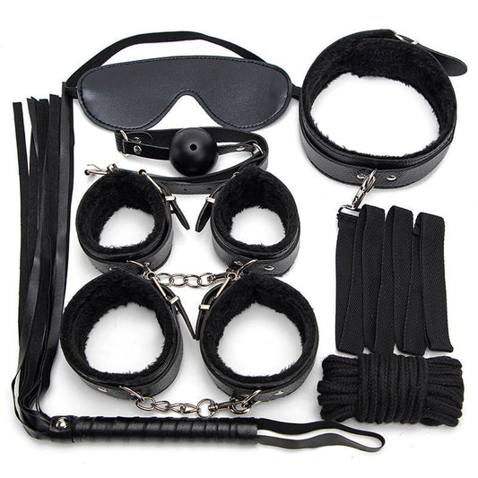 pu handcuffs and shackles props  KF70331