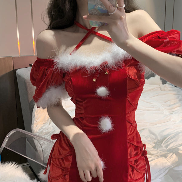 Cute Christmas dress   KF705738